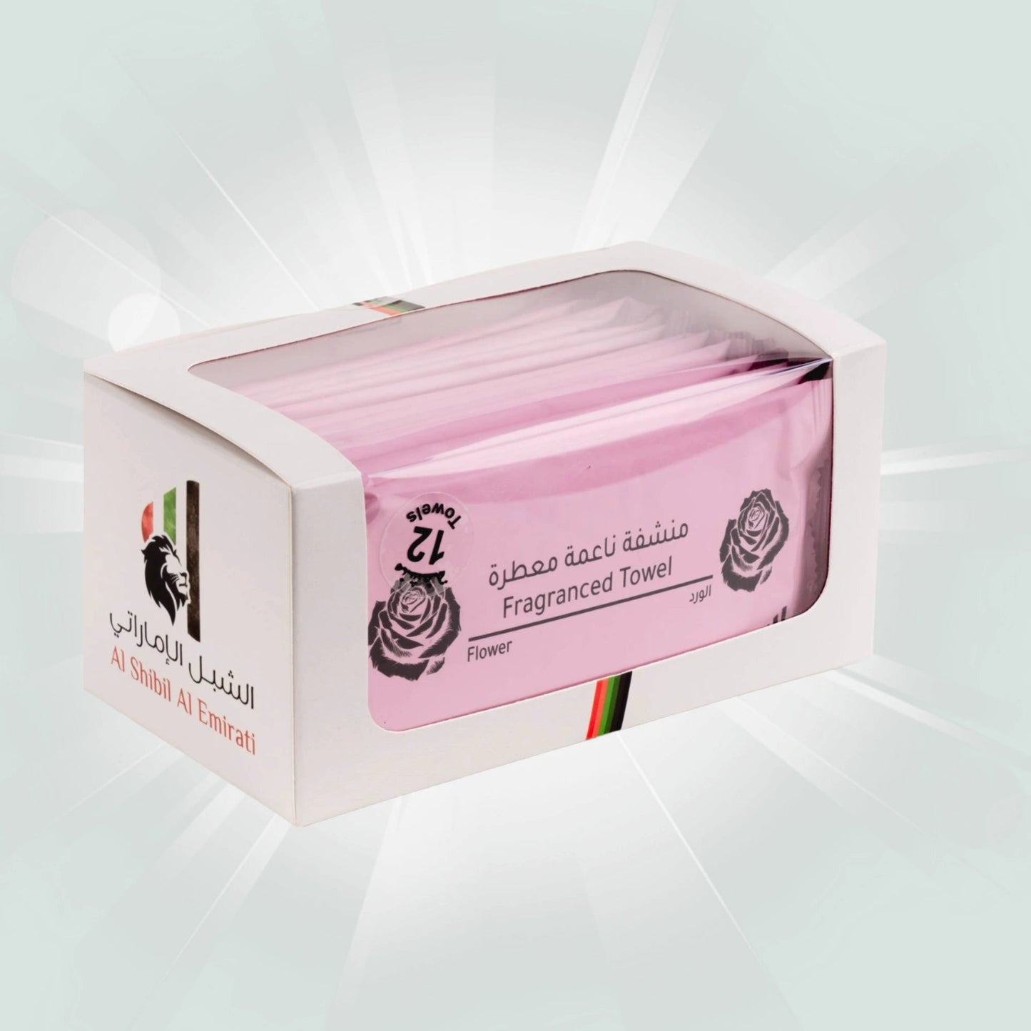 مناشف قطنية مبللة مطوية برائحة الورد My Store