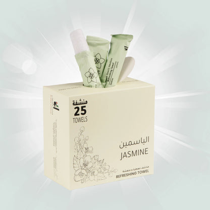 مناشف قطنية مبللة برائحة الياسمين – علبة كبيرة Shibil