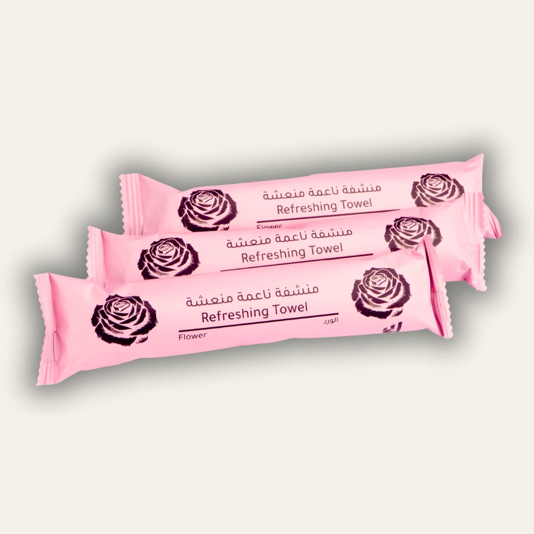مناشف الورد(كبيرة) – قطن مبلل فاخر