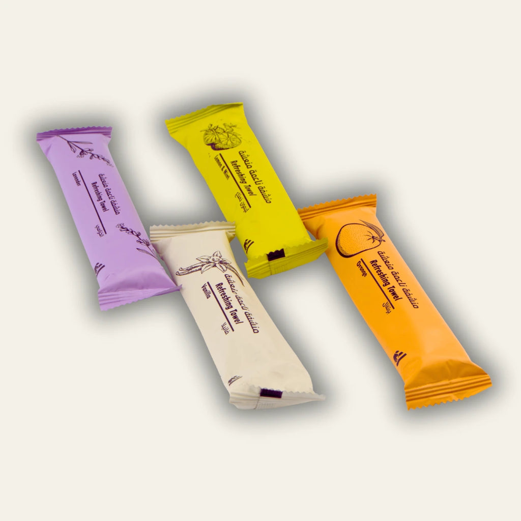 مناشف متنوعة (كبيرة) – قطن مبلل فاخر