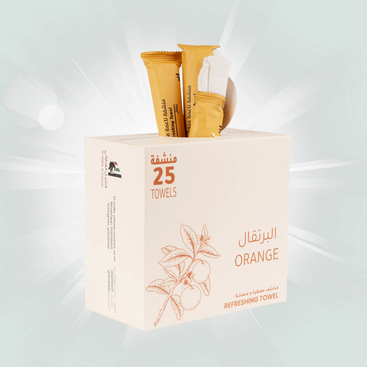 مناشف معطرة ومنعشة برائحة البرتقال