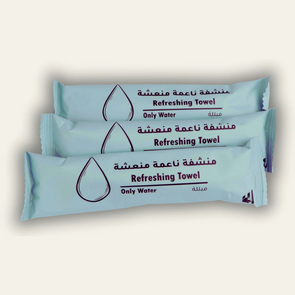 مناشف الماء النقي(صغيرة) – قطن مبلل فاخر