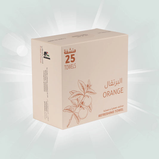 مناشف معطرة ومنعشة برائحة البرتقال
