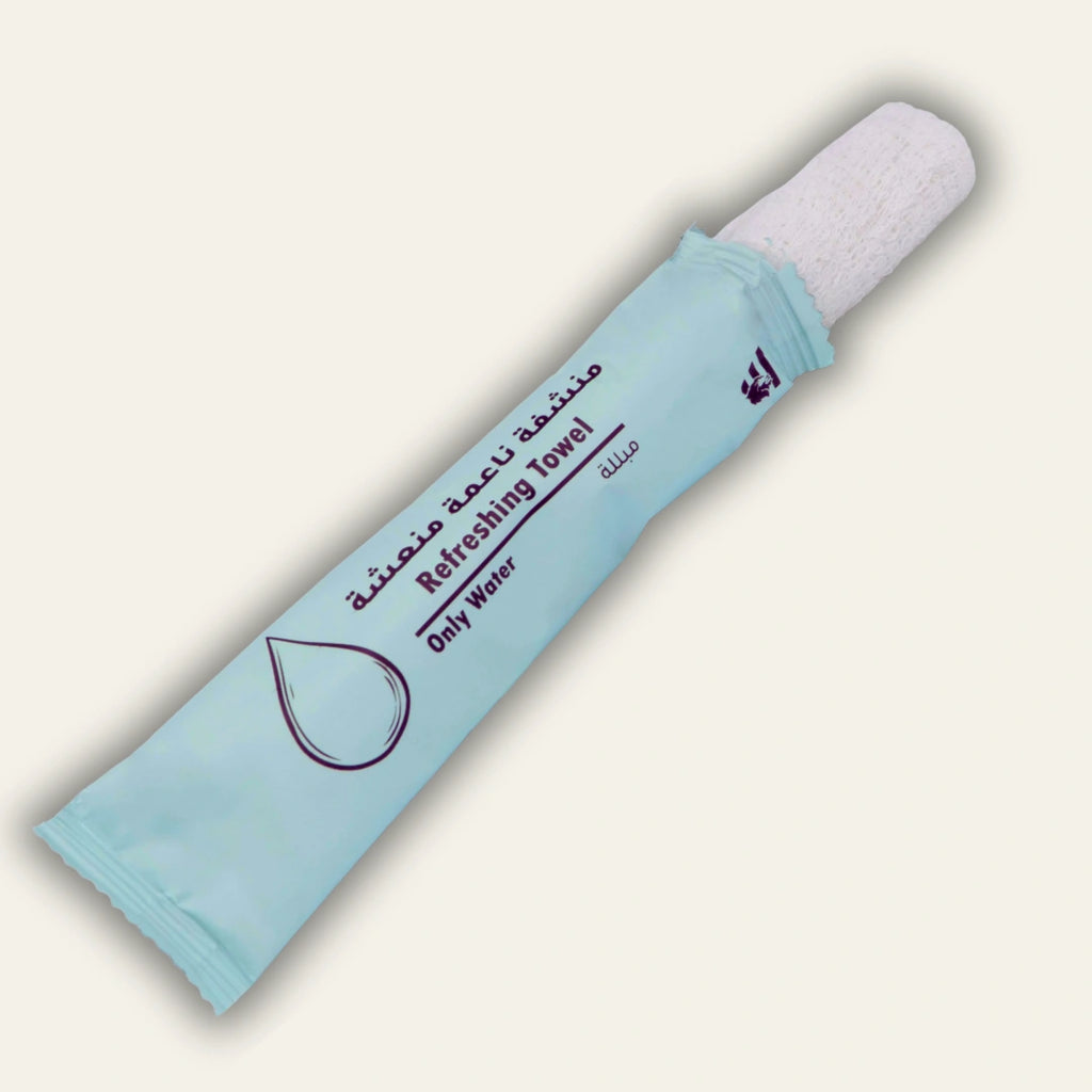 مناشف الماء النقي(صغيرة) – قطن مبلل فاخر