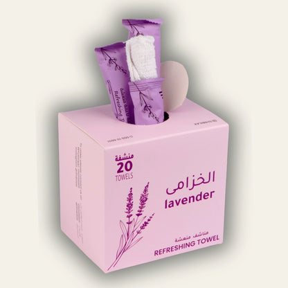 مناشف اللافندر(صغيرة) – قطن مبلل فاخر