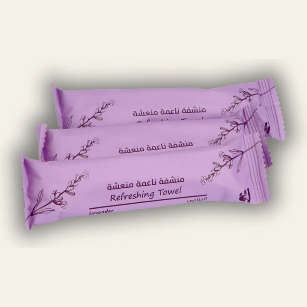 مناشف اللافندر(صغيرة) – قطن مبلل فاخر