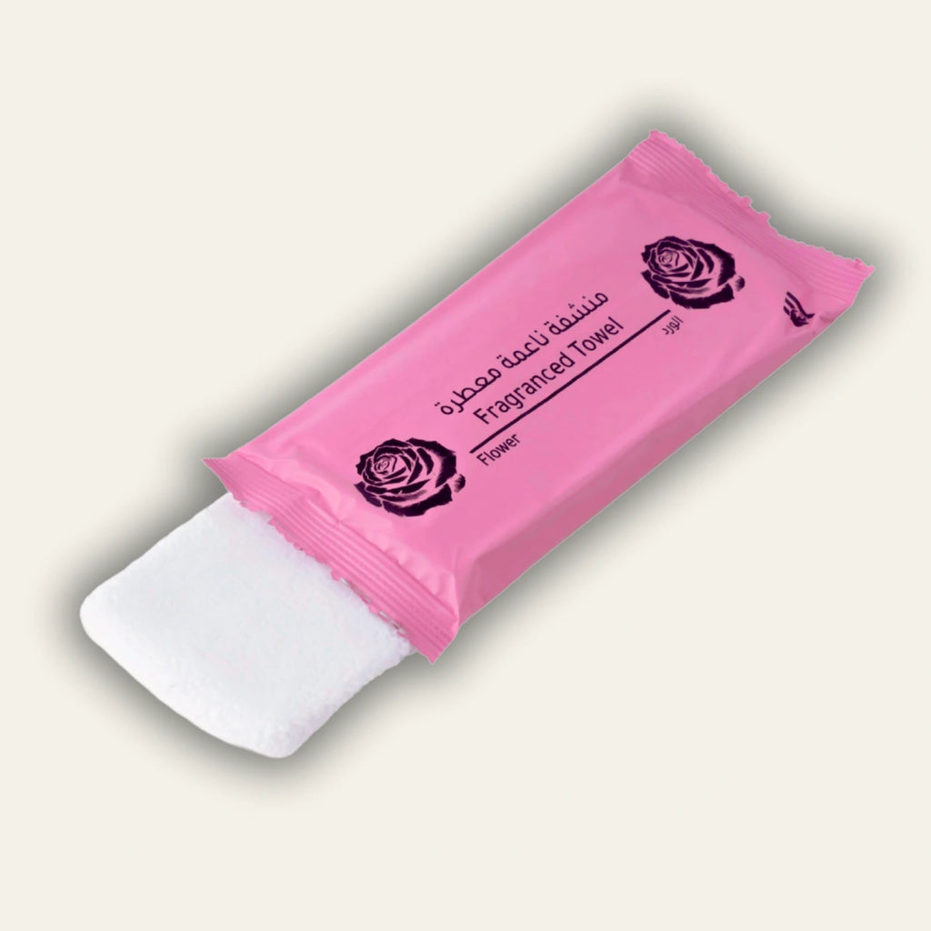 مناشف الورد(مطوية) – قطن مبلل فاخر