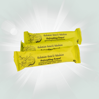 مناشف قطنية مبللة برائحة ليمون نعناع – علبة صغيرة My Store